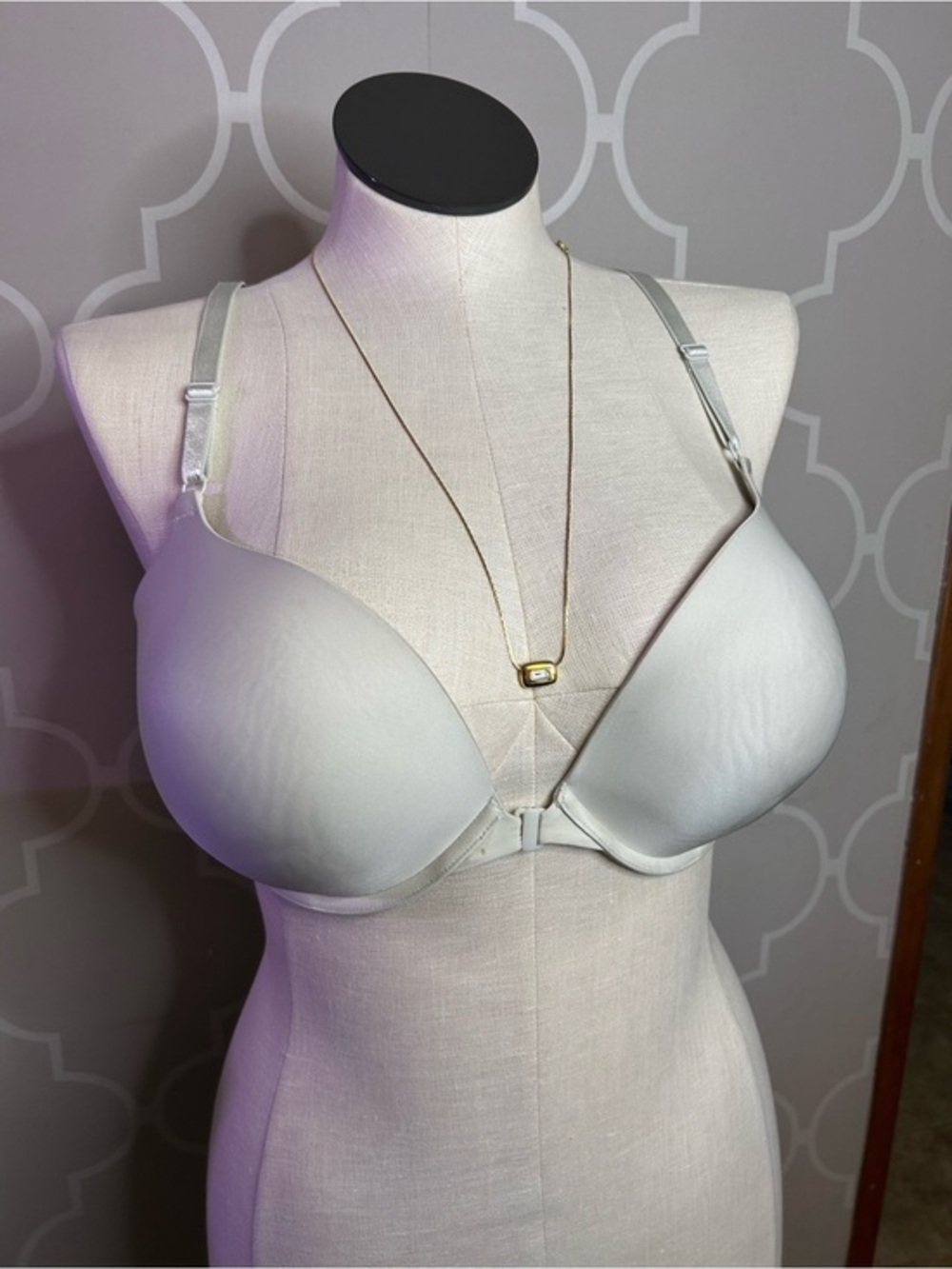 Victoria's Secret Light Gray Front-Closure T-Shirt Bra - Picture 1 of 6
